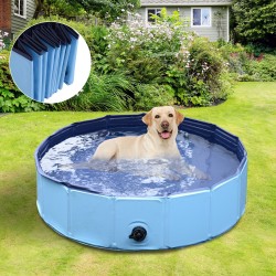 Piscina para cães animais de natação dobrável Φ120c...