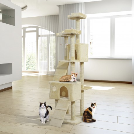 Scratcher for cats type center games with tree.. .