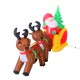 Potato noel sleigh and 2 inflatable Christmas reindeer 210x.