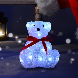 Christmas decoration illuminated bear led effect sca.