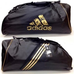 LARGE CONVERTIBLE SPORTS BAG ADIDAS (BLACK/GOLD)