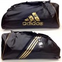 BOLSA DEPORTIVA CONVERTIBLE GRANDE ADIDAS (NEGRO/DORADO)