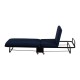 Foldable bed at 5 levels - blue color - a.