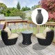 Furniture set for garden terrace or patio with.