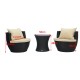 Furniture set for garden terrace or patio with.