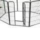 Clôturé pour chiens et chats avec porte - 8 clôtures.