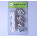 Accessoires pour crochet de corde de voile auvent.