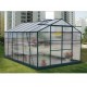 Green greenhouse steel 248x248cm...