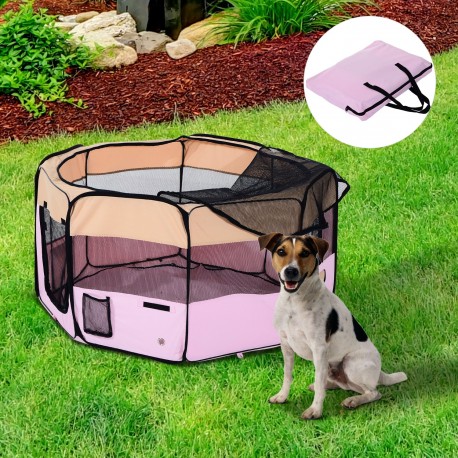 Game park for pets purpureo black and pink.