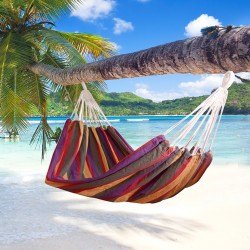 Hammock to hang in garden swimming pool or camping.