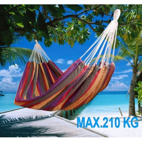 Hammock to hang in garden swimming pool or camping.