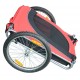 Bike trailer with reflectors and flag for m.