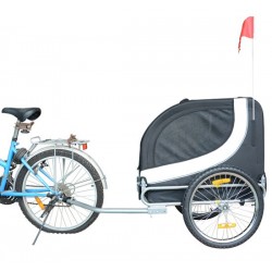 Rimorchio bici cane pet 130x90x110cm 1 band.