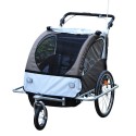 Bike trailer for children 2 positions with buffer.