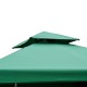 Tetto sostitutivo per tenda verde poliestere 3x3m.