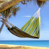 Hammock hanging multicolor green cotton polyester 21.