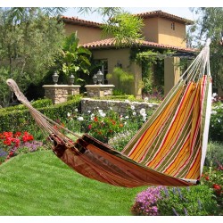 Hammock to hang in garden swimming pool or camping.