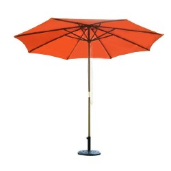 Ombrellone ombrellone colore legno terrazza spiaggia..