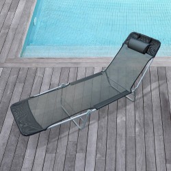 Reclining sunbed for beach garden or pool - co.