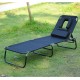 Tumbona Reclinable Acero Hamaca Plegable Playa con A...