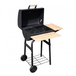 Portable barbecue type charcoal grill - color ne.