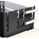 Barbecue with 2 wheels and 3 shelves - black - m.