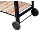 Barbecue with 2 wheels and 3 shelves - black - m.