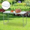 Mesa de Camping Plegable y Convertible con Altura R...