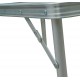 Folding and convertible camping table with height r.