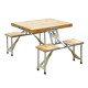 Folding table pine wood for camping or beach 4 ...