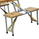 Folding table pine wood for camping or beach 4 ...