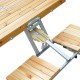 Folding table pine wood for camping or beach 4 ...