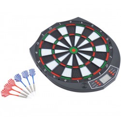 Digitales elektronisches Ziel 18 Spiele und 159 Varianten + 6 Plastiktip Darts