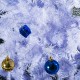 HomCom Arbol de Navidad Blanca Φ85x150cm con Adornos