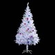 Homcom white christmas tree ≈85x150cm with ornaments