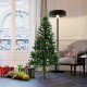 Homcom green Arbre de Noël avec ornements я75x150cm décoration d'arbre artificiel