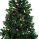 HomCom Arbol de Navidad Verde con Adornos Φ75x150cm Arbol Artificial Decoracion