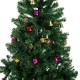 Homcom verde Albero di Natale con ornamenti я75x150cm decorazione albero artificiale