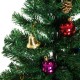 Homcom verde Albero di Natale con ornamenti я75x150cm decorazione albero artificiale