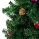 HomCom Arbol de Navidad Verde con Adornos Φ75x150cm Arbol Artificial Decoracion