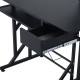 Computer table black wood mdf, iron 90x50x95...