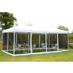 Folding tent type gazebo pavilion with mosquito net ...