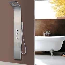 Panneau colonne douche hydromassage complet inoxi steel.