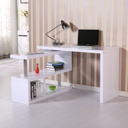 Desk table with office shelf - cabbage.