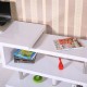 Desk table with office shelf - cabbage.