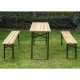 Furniture set for picnic black wood natura.