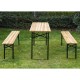 Conjunto de Muebles para Picnic Negro Madera Natura...