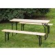 Conjunto de Muebles para Picnic Negro Madera Natura...