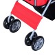 Cochecito Paseo Mascotas Rojo Plegable 75x45x97cm...