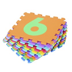 Tapete puzle espuma eva 0.93m2 cores variadas.